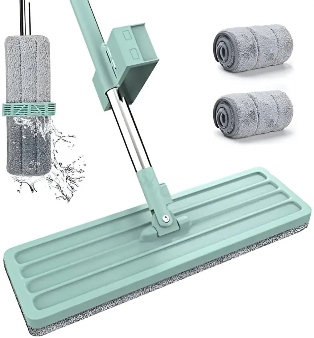 Trapeador Plano con Sistema de Autolavado y Escurrido