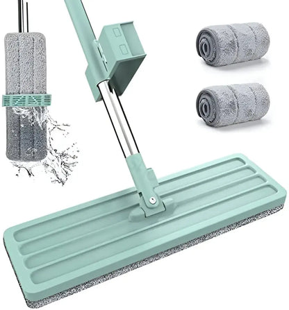 Trapeador Plano con Sistema de Autolavado y Escurrido