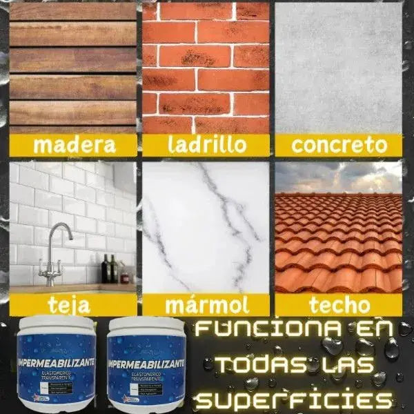 Sellador Impermeabilizante transparente multiusos | Oferta 2x1